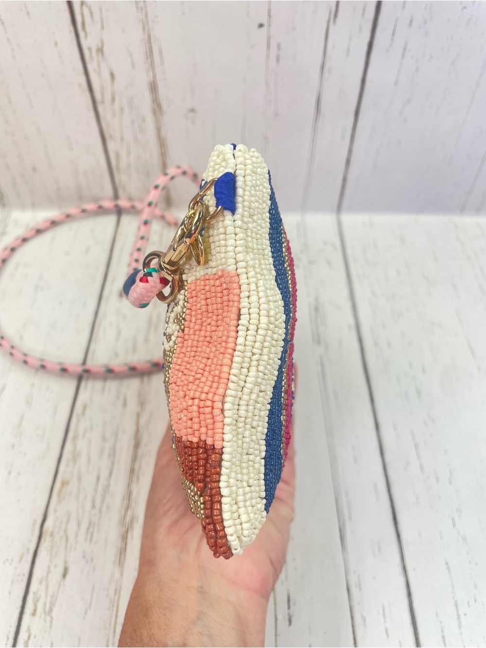 Ink + Alloy Leila Boot Seed Bead Clutch with Strap - Picture 14 of 15